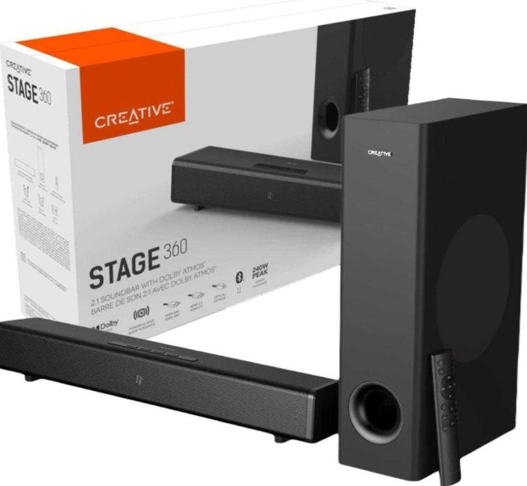 Creative Stage 360 Soundbar Система 2.1 + Subwoofer 240W