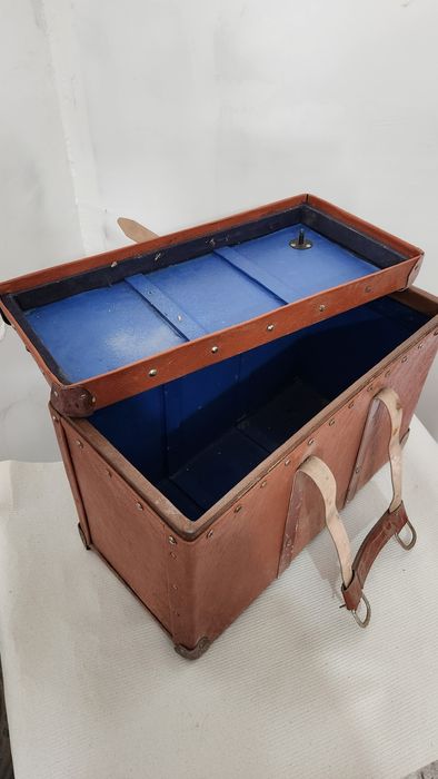 Чанта кутия куфар ретро стара кожа