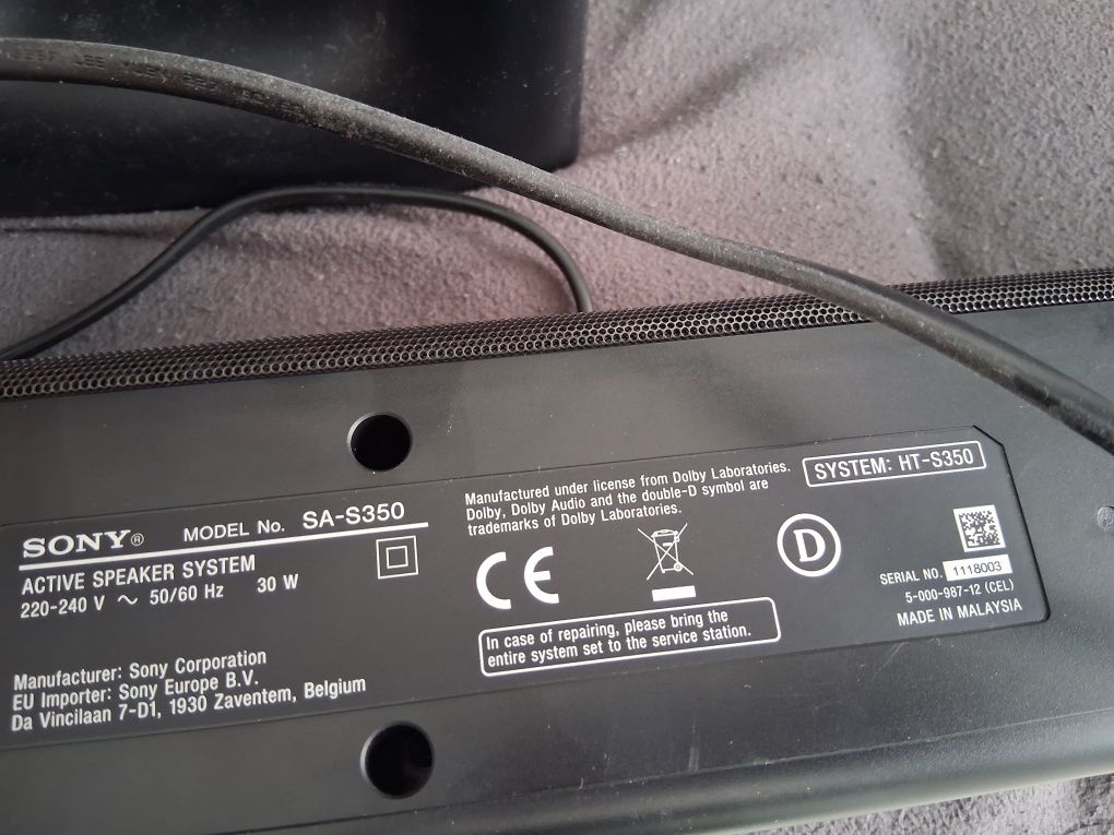Саундбар SONY HT-S350