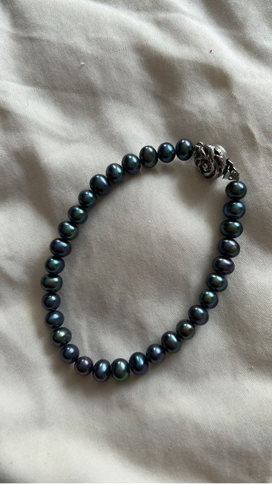 Браслет морской черный жемчуг