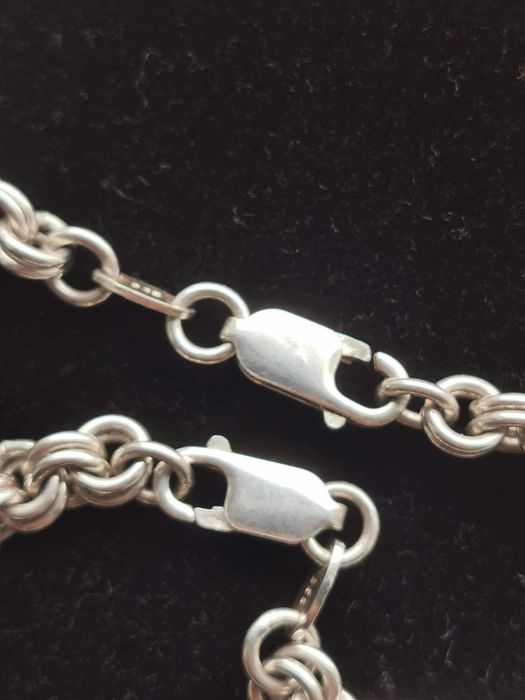 Set Lant Bratara Pandantiv lingou  argint 925 masiv