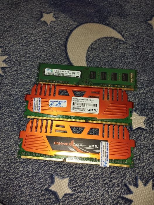 Оперативная память 2 Гб и одна 4 Гб ддр3