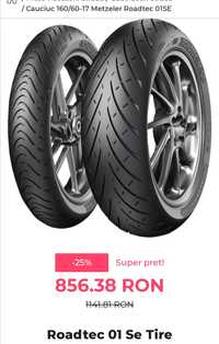 Vând set cauciucuri moto 160/60r17și 120/70r1717