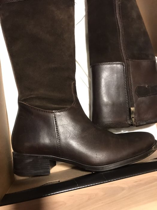 Кожени ботуши от естествена кожа и велур!