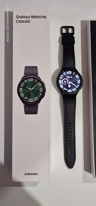Samsung Galaxy Watch 6 Classic 47mm Bluetooth Negru + brățară original