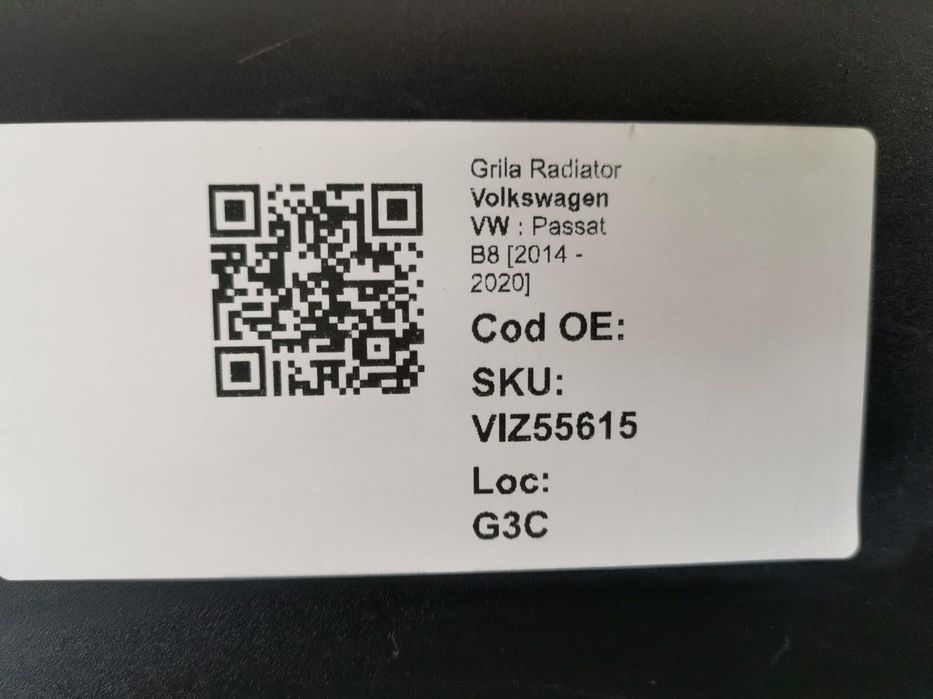 Grila Radiator Volkswagen VW  Passat B8 2014 2015 2016 2017 2018 2019