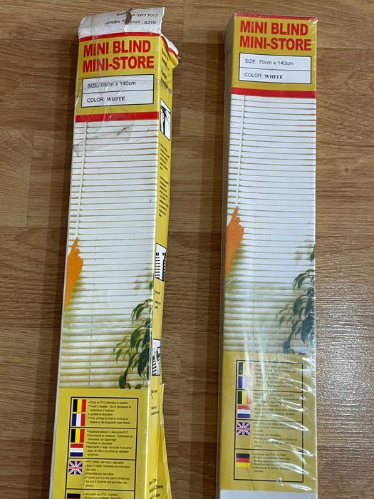 Doua Jaluzele PVC Orizontale Albe Noi  - 30 lei