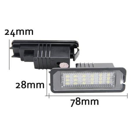 Lampi led numar auto fara eroare de bec ars VW Golf 5 hatchback, 6500k