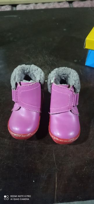 Ботинки детские зимние, натуралка.