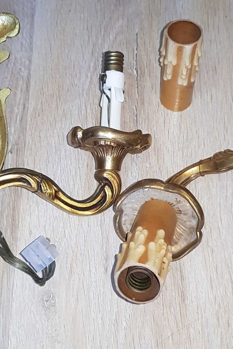 Чифт старинни бронзови аплици в стил Луи 15