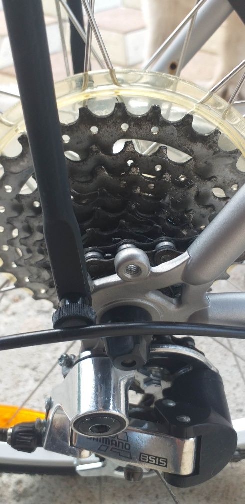 Bicicletă aluminiu nouă 3 foi 8 pinioane