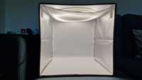 Studio Portabil Lightbox Puluz 40 cm - Cutie Foto Cu Iluminat LED