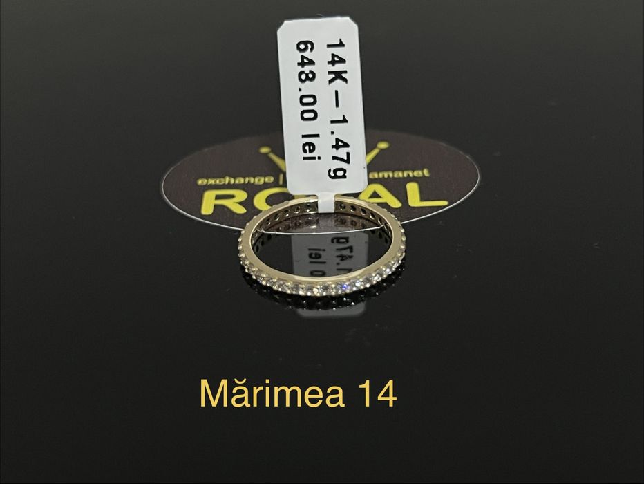 Bijuteria Royal CB : Inel tennis aur 14k 1,47gr