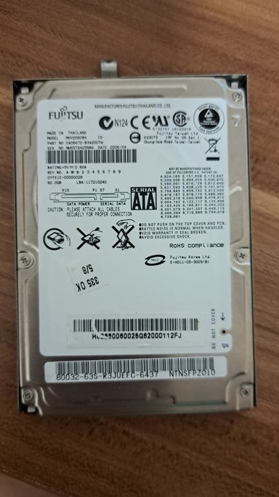 Hdd 60 Gb Fujitsu