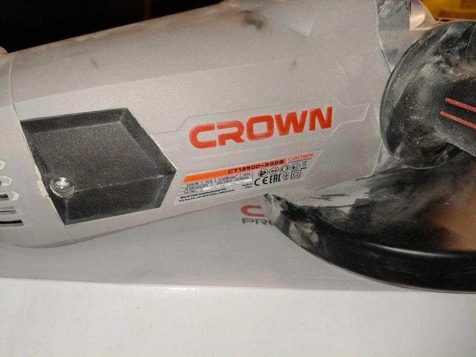 Ъглошлайф Crown Tools - CT13500-230S, Ø 230 mm