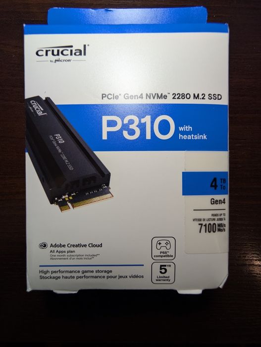 игровой ssd 4tb с радиатором для ПК / PS5