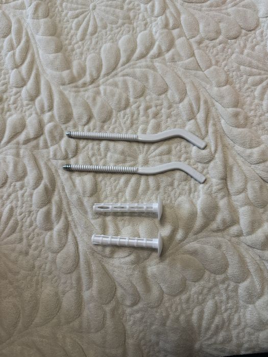 Комплект плоских кронштейнов с дюбелями 7,2х170 мм