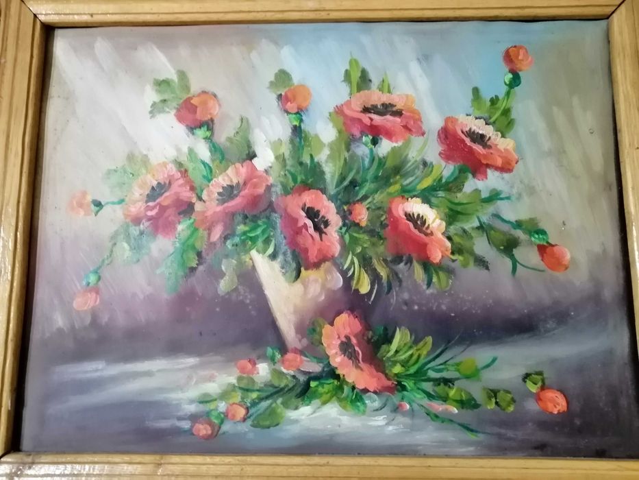 Tablou vechi pictura  Maci