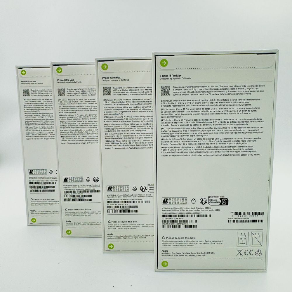  iPhone 16 Pro Max 256GB White/Natural/Desert/Black Titanium