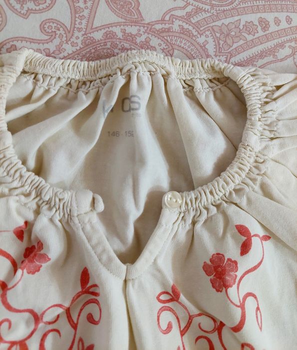 Set fusta și bluză tip ie, fata 10-12 ani