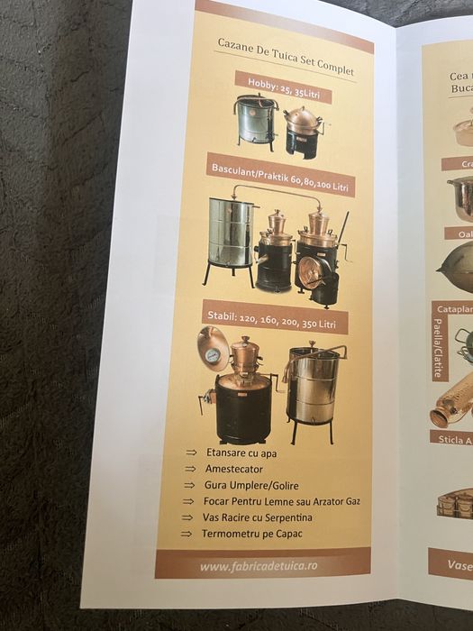 Cazan tuica basculant cu amestecator