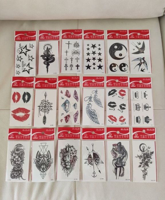 Tatuaje temporare , tatuaje aplicate rapidă cu apa , preț pe bucata