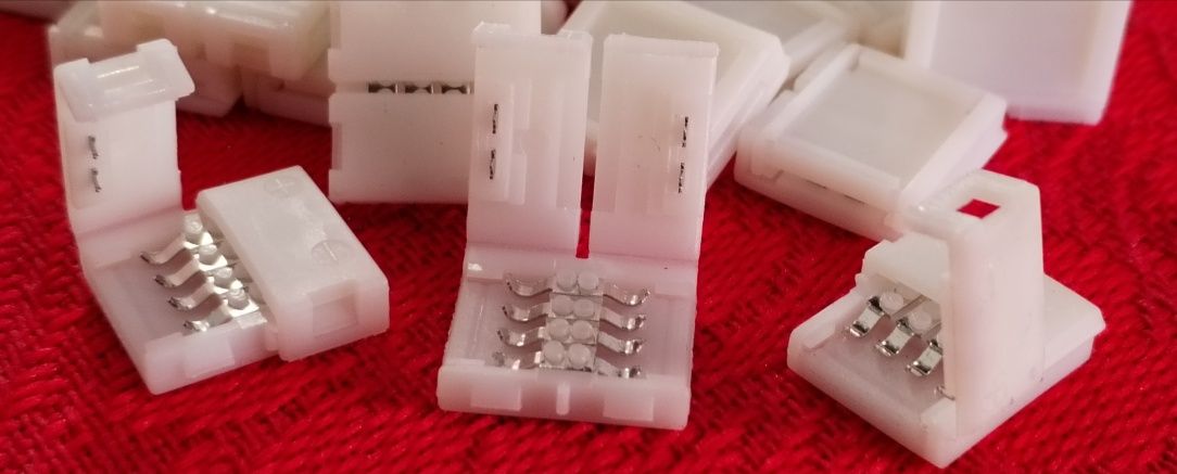 Конектори,клипсове за RGB Led лента