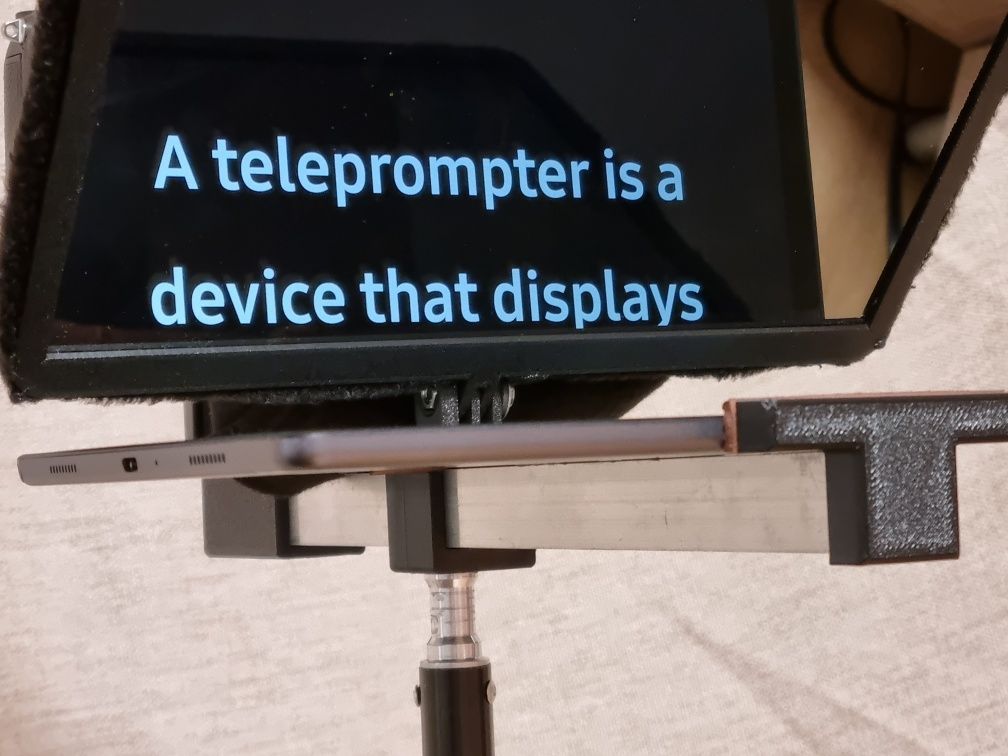 Prompter portabil pentru tableta sau telefon de pana la 13 inch
