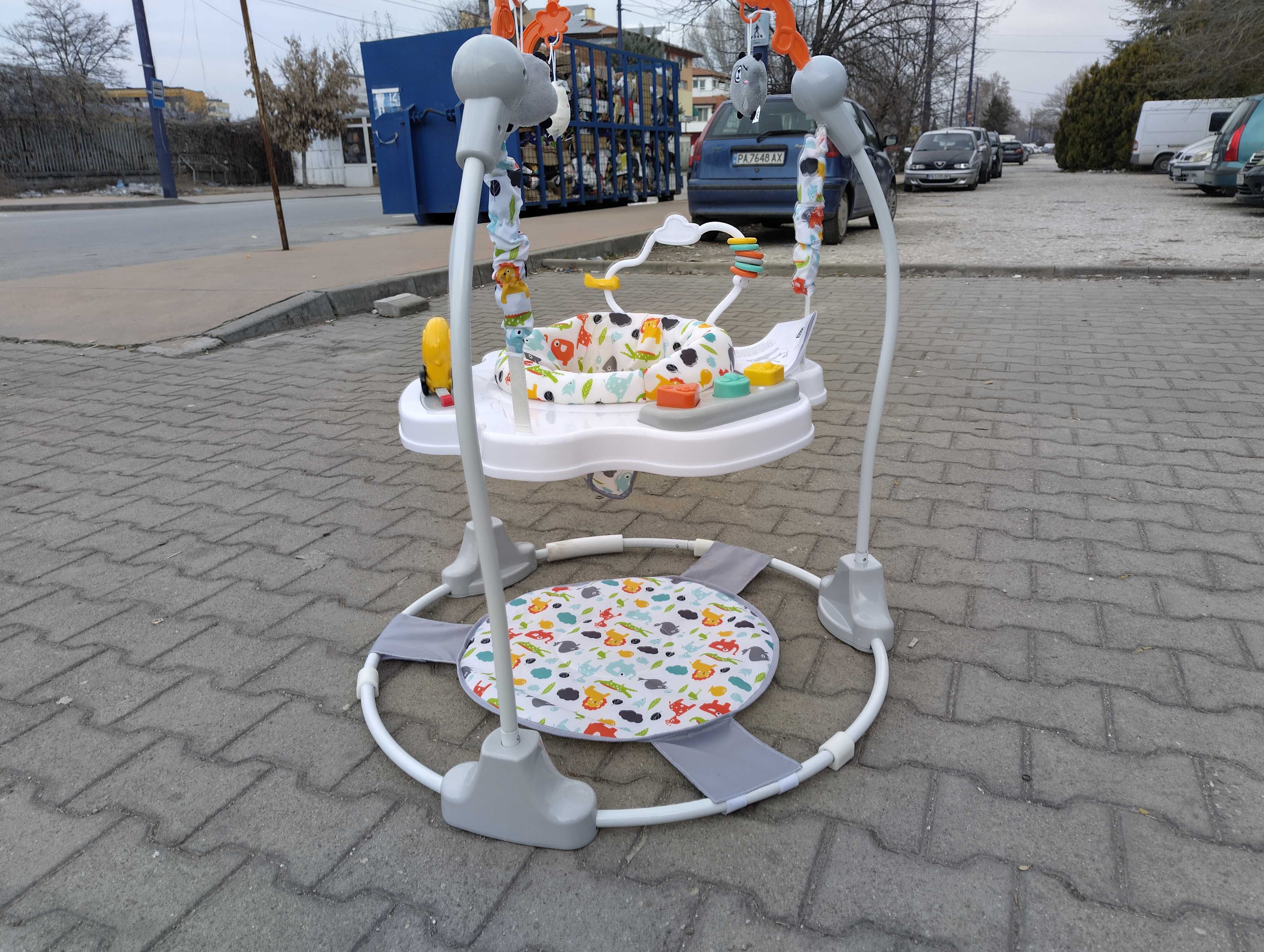 MONI Детско бънджи MAGIC FUN сив