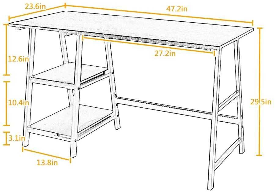 Офис бюро / Компютърно бюро / Ученическо бюро Tplus-120 OAK