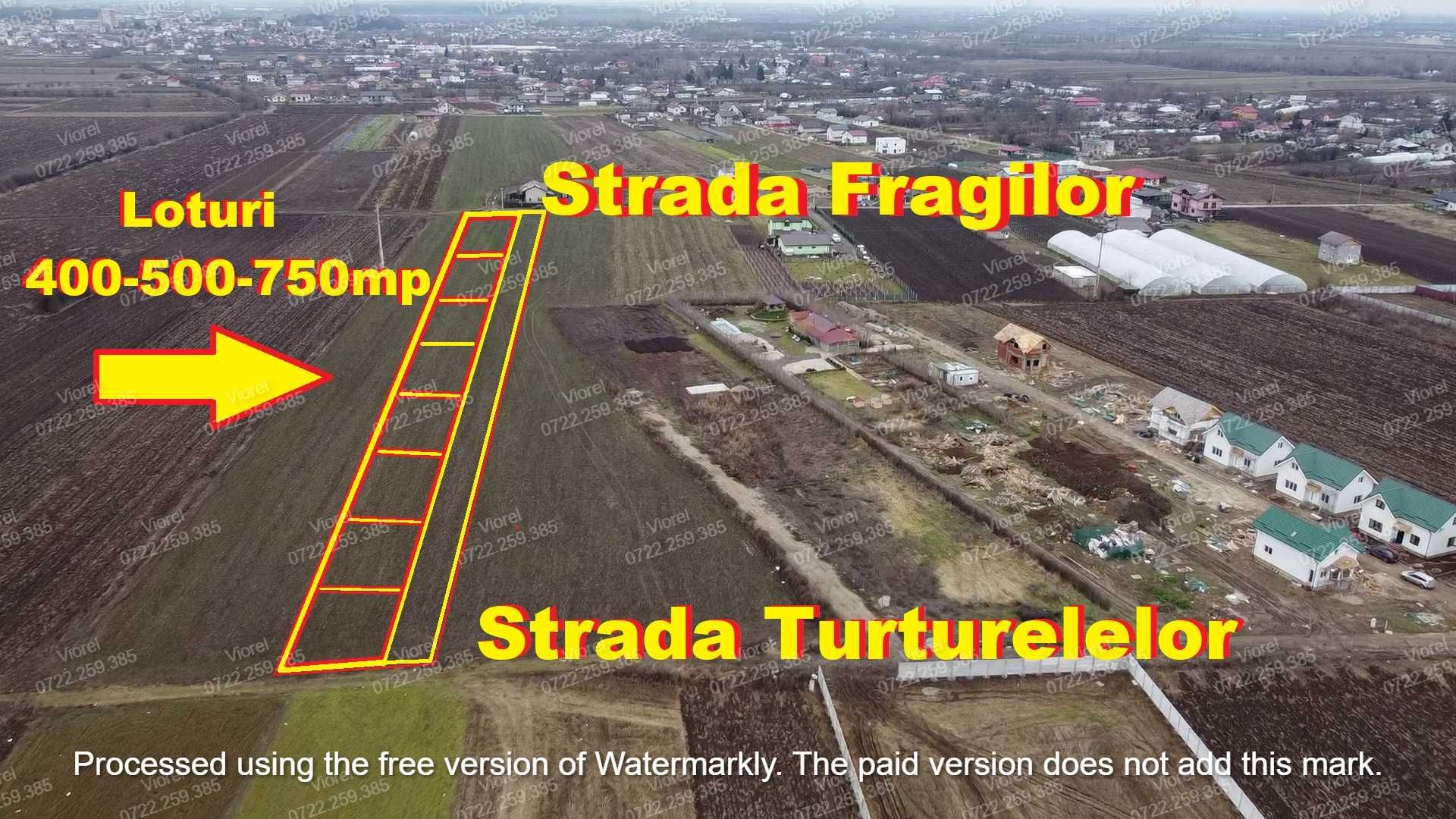 ‼️Teren Loturi 500-600-800mp Str.Fragilor Turturelelor Varteju Magurel