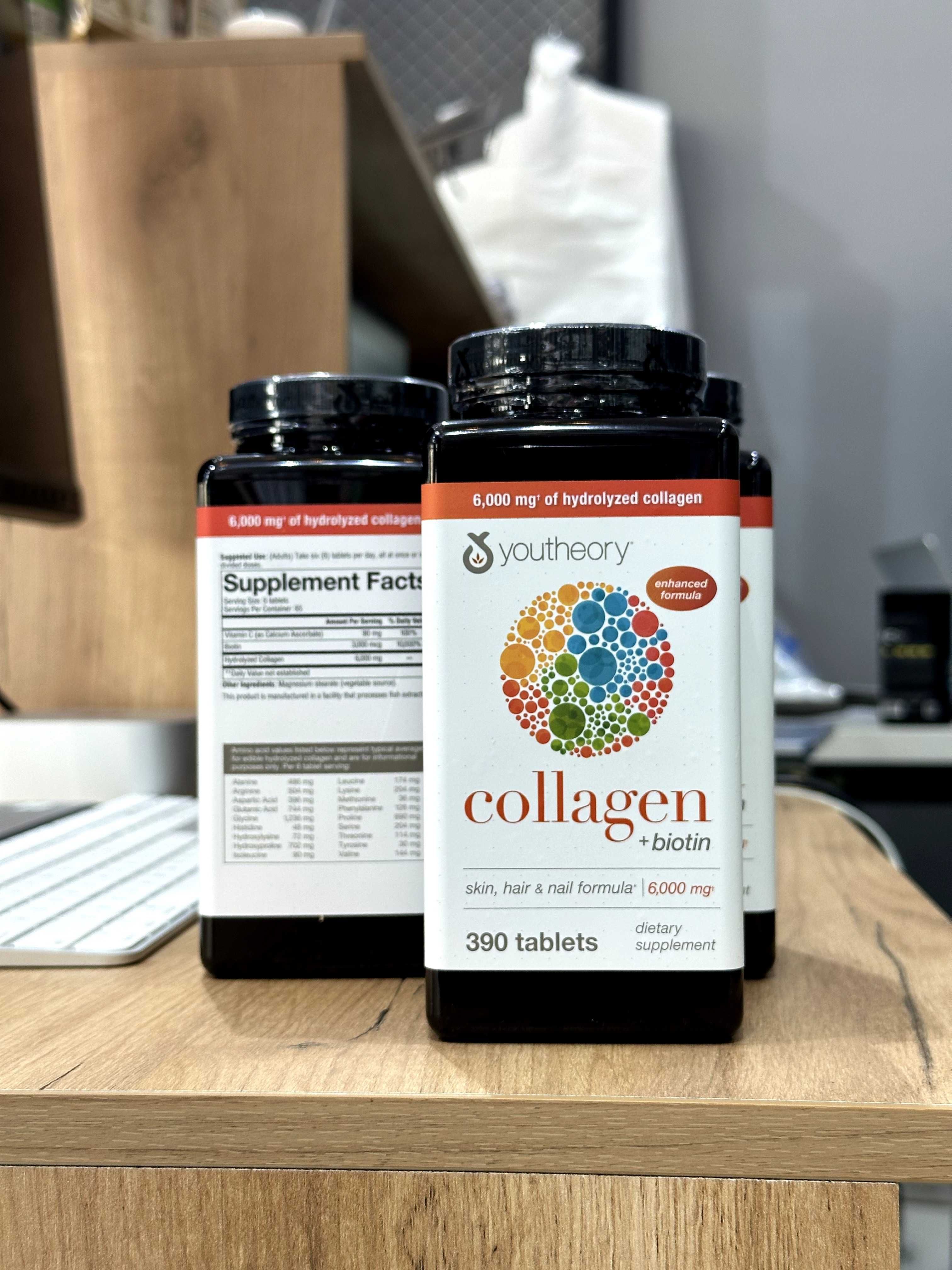 Youtheory Collagen 390 dona – teri, soch va bo‘g‘imlar uchun kollagen!