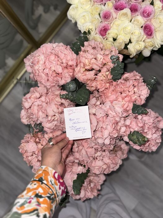 Цветы гортензия