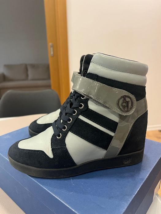 Sneakersi cu platforma Armani Jeans masura 38