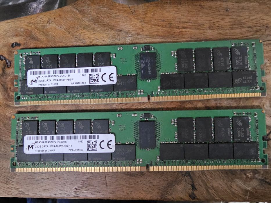 Kit 64gb ddr4 ram 2666v ecc 2x32gb ecc