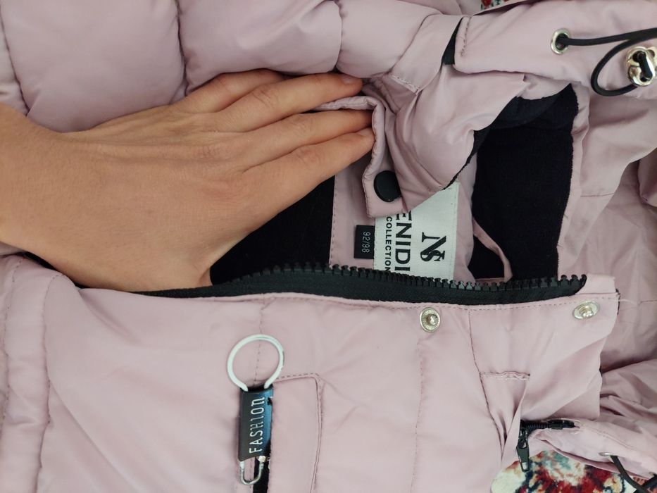 Продам зимнюю куртку на девочку размер 92-98