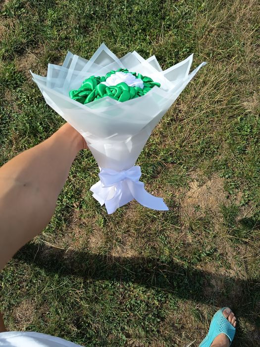 Buchet flori din Satin