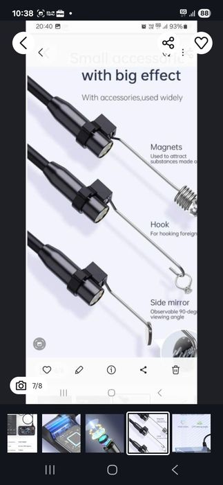 Vand camera endoscopica auto INSKAM, NOUA, NEFOLOSITA