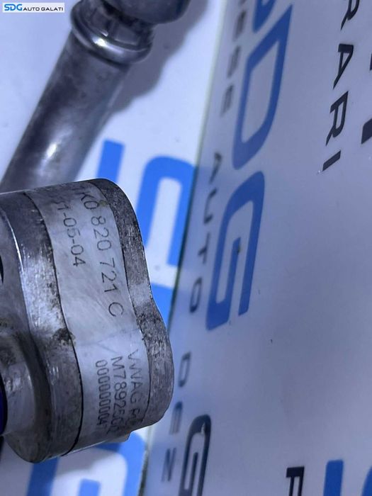 Furtun Conducta Teava Compresor Radiator AC Aer Conditionat Clima Volkswagen Golf 5 2.0 TDI BMM 2006 - 2011 Cod 1K0820721C