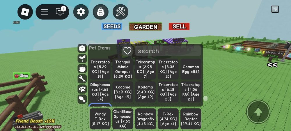 Продам петов в игре Grow a garden