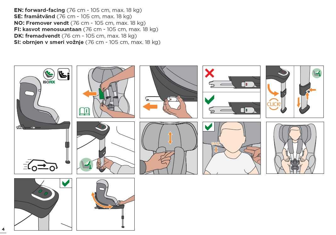 Scaun auto copii GB VAYA I-Size, prindere isofix