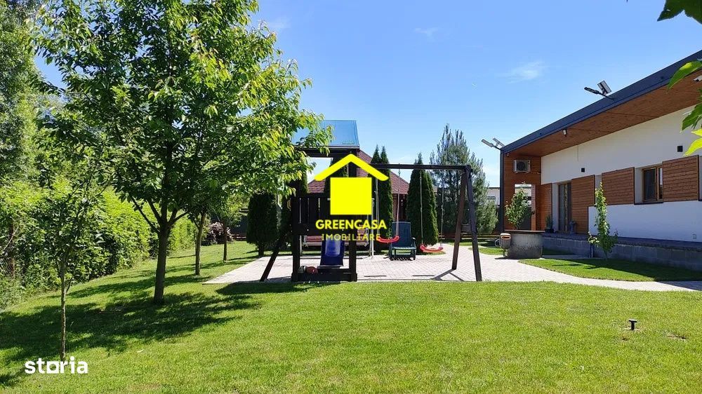 Casa individuala pe un nivel, 4 camere, teren 393mp, Gilau