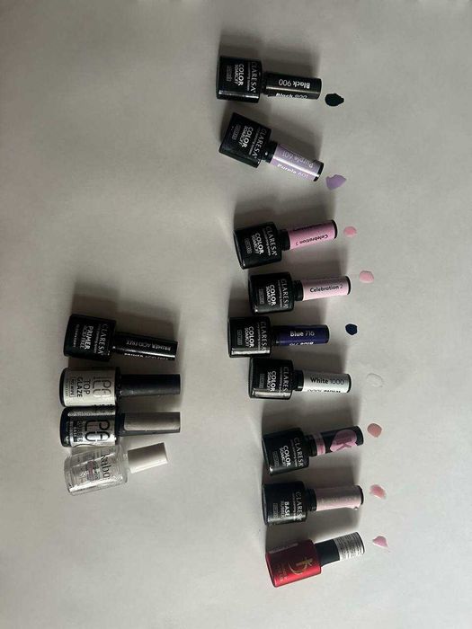 Комплект гел лакове +3 каучукови бази Kodi Opal + топ + база + праймер