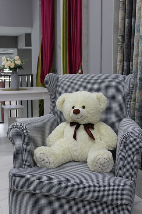 Мягкая игрушка |Плюшевый медведь Феликс с бантом 90|120|150|180см