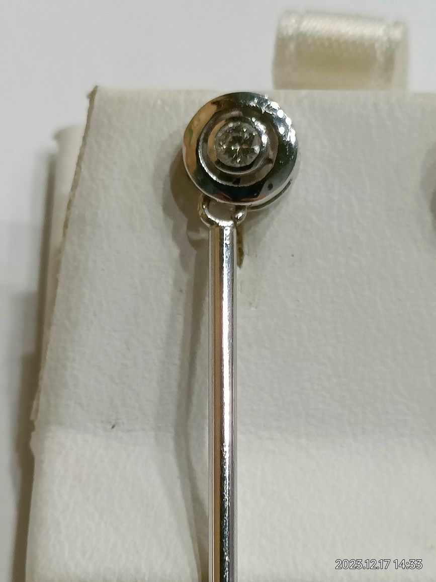 Vind cercei din aur 18kt cu diamante 0,40ct