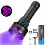 Lanterna Ulraviolet cu 3 leduri UV 365nm cu filtru UV ZWB2 (20W) -set