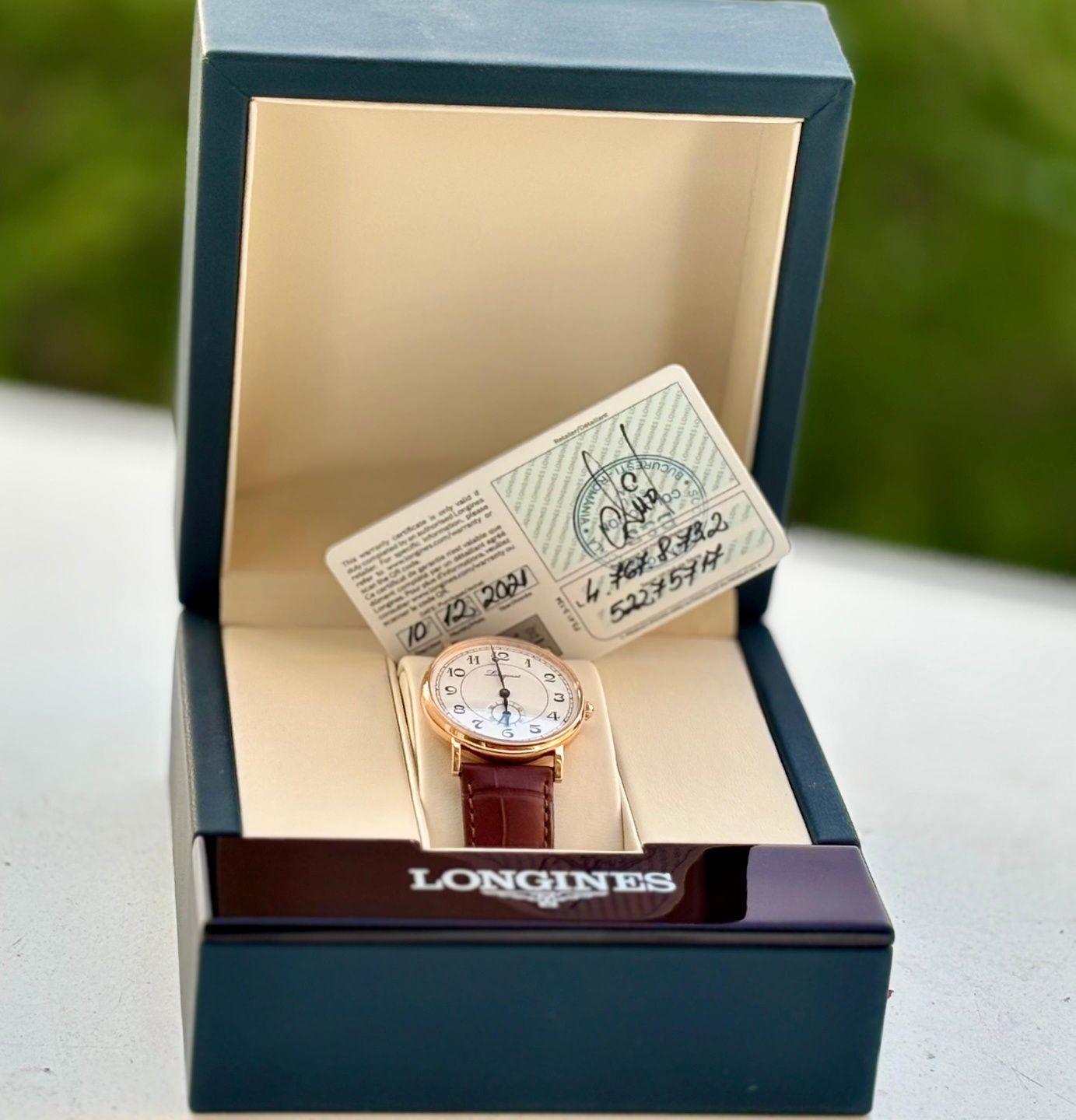 Ceas Longines Aur 18kt Automatic full set acte cutie