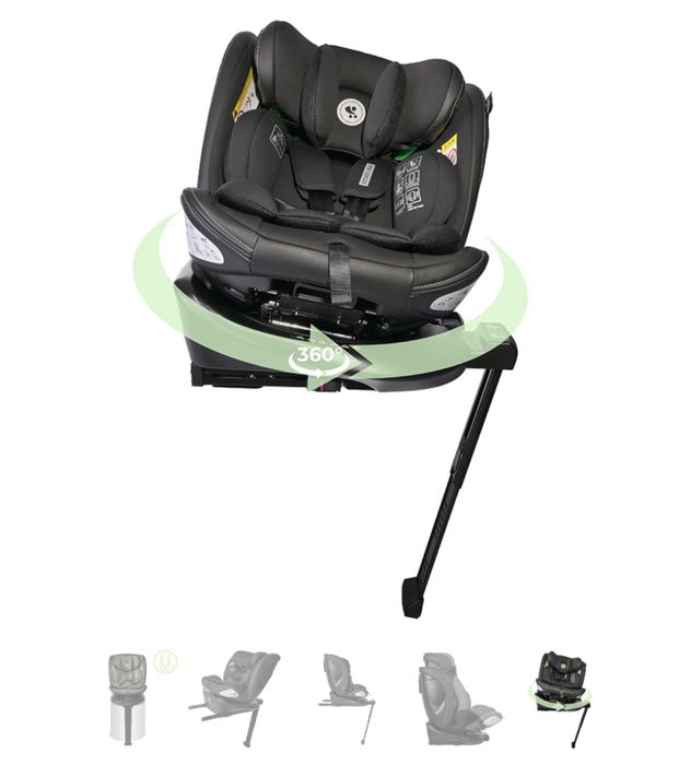 !!НОВ!!! Стол за кола LORELLI ESTATE i-Size IS ' Support Leg 360 Green