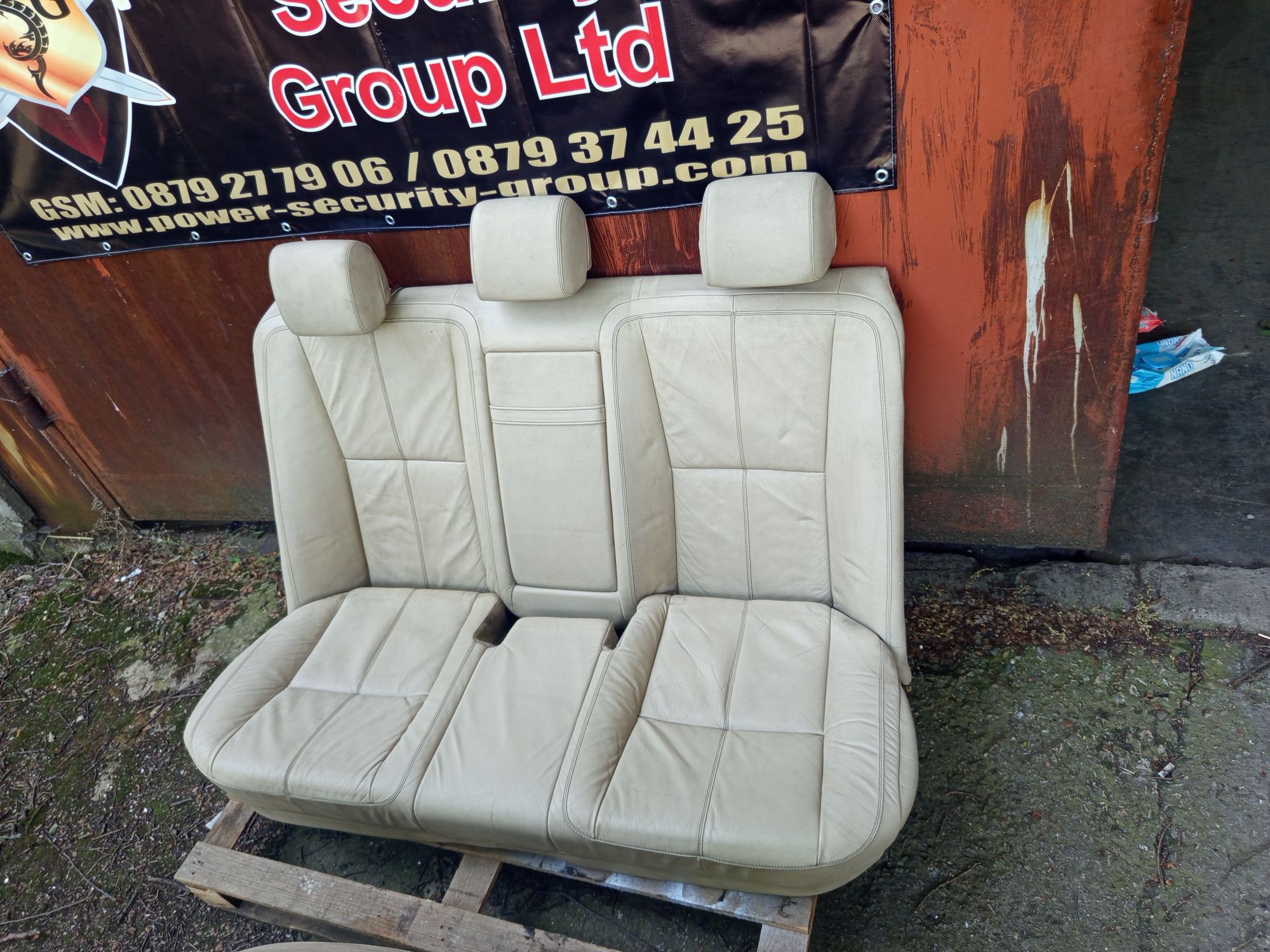 бежов кожен салон с подгрев (ел. седалки) Mercedes W221 S class класа
