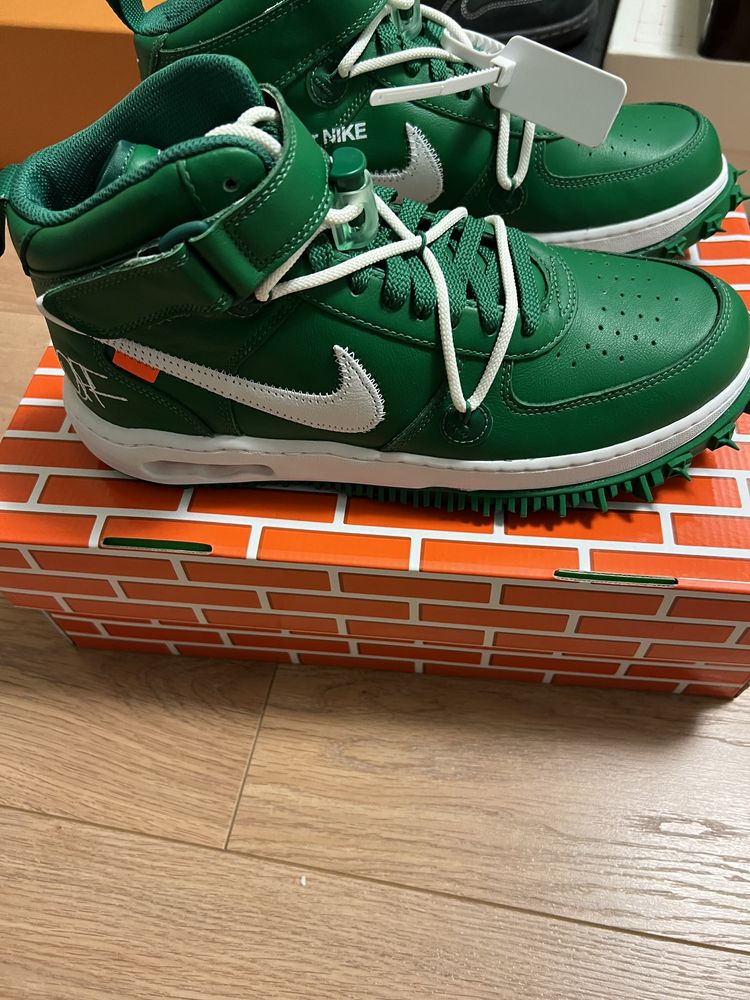 Nike Air Force 1 Mid Off-White Pine Green